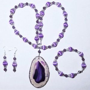 Amethyst & Agate Set
